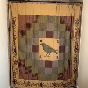New country inspired shower curtain
